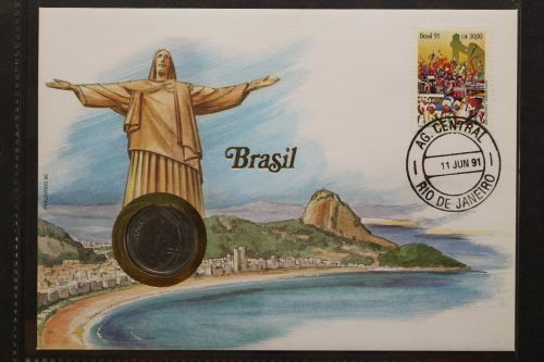 Brasilien, Numisbrief, 11.6.1991