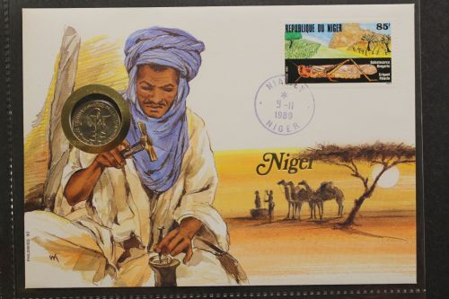 Niger, Numisbrief, 9.11.1989