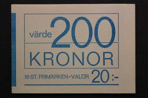 Schweden, MiNr. 290 D im MH, gestempelt