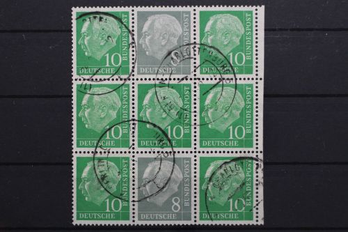 Deutschland (BRD), MiNr. S 48 im Neunerblock, gestempelt