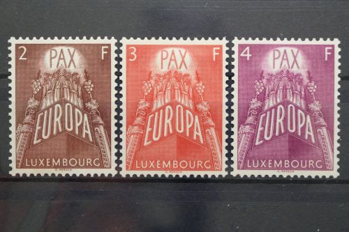 Luxemburg, MiNr. 572-574, Falz