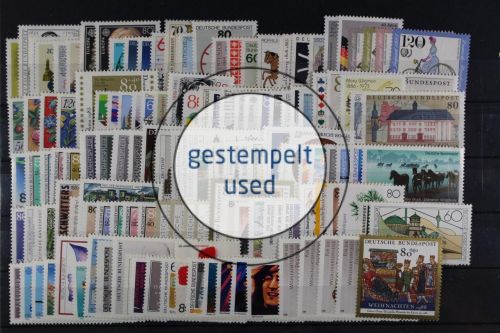 Deutschland, MiNr. 1234-1443 - Jahrgänge 1985-1989, Kollektion, gestempelt