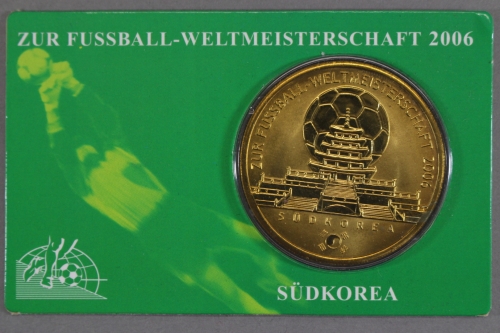 Medaille zur Fussball WM 2006, Ausgabe für Südkorea