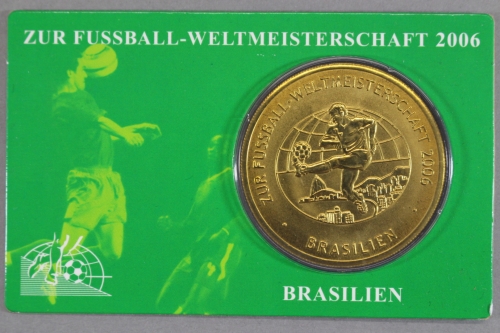 Medaille zur Fussball WM 2006, Ausgabe für Brasilien