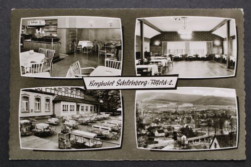 Alfeld / Leine, Berghotel Schlehberg, Außen- und Innenansichten