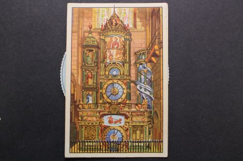 Straßburg, Münster, astronomische Uhr, mechanische Karte