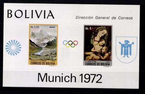 Bolivien, Gemälde, MiNr. Block 34, postfrisch
