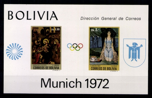 Bolivien, Gemälde, MiNr. Block 35, postfrisch