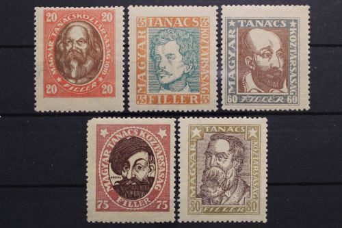 Ungarn, MiNr. 261-265 X, postfrisch