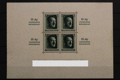 Deutsches Reich, MiNr. Block 9, Neugummi