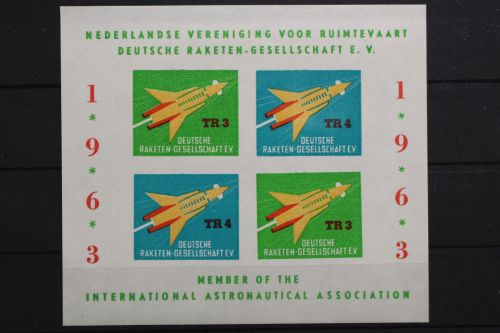 Vignette, Deutsche Raketen-Gesellschaft, 1963, postfrisch