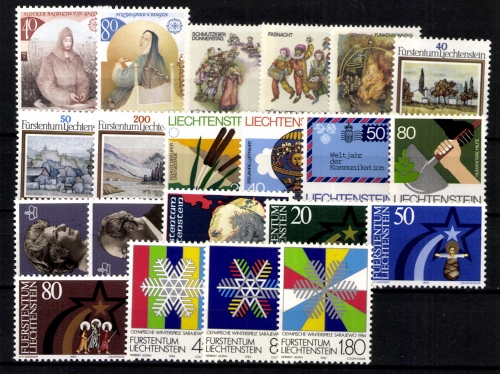 Liechtenstein, MiNr. 816-836, Jahrgang 1983, postfrisch