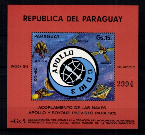 Paraguay, MiNr. Block 236, postfrisch