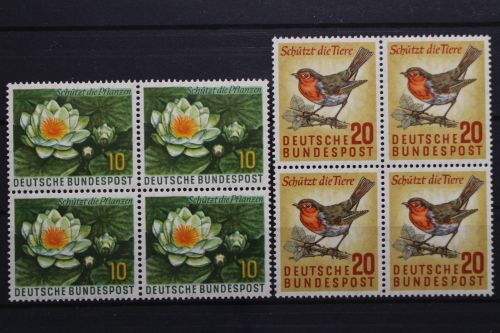 Deutschland (BRD), MiNr. 274-275, Viererblöcke, postfrisch