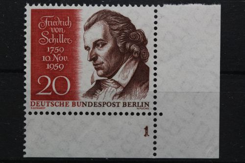 Berlin, MiNr. 190, Ecke rechts unten, FN 1, postfrisch