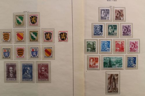 Französische Zone - alle 3 Gebiete + Allgemeine Ausgabe