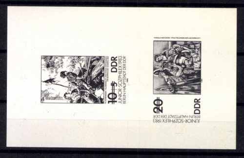 DDR, MiNr. 2812-2813, Schwarzdruck
