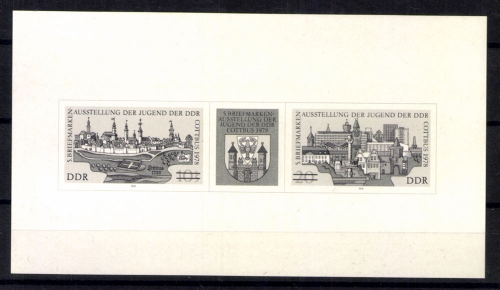 DDR, MiNr. 2343-2344 Zd, Schwarzdruck