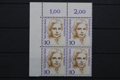 Deutschland, MiNr. 1359, Viererblock, Ecke li. oben, postfrisch
