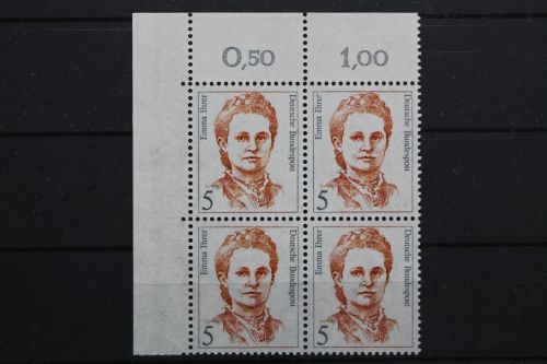 Deutschland, MiNr. 1405, Viererblock, Ecke li. oben, postfrisch