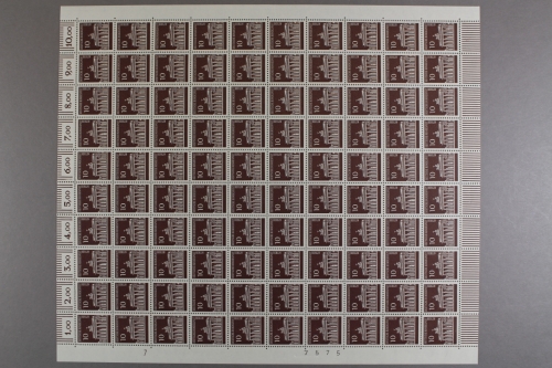 Berlin, MiNr. 286, 100er Bogen, DZ 7, postfrisch