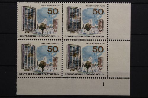 Berlin, MiNr. 259, Viererblock, Ecke re. unten, FN 1, postfrisch
