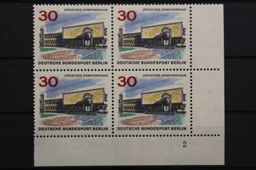 Berlin, MiNr. 257, Viererblock, Ecke re. unten, FN 2, postfrisch