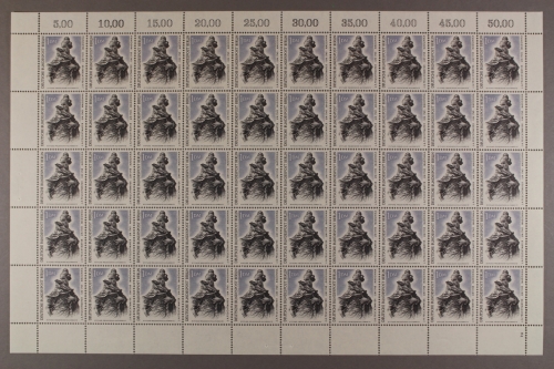 Berlin, MiNr. 307, 50er Bogen, Formnummer 2, postfrisch