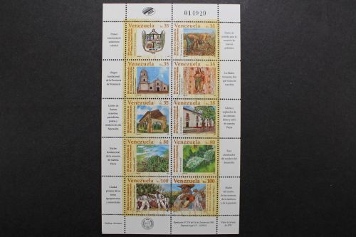 Venezuela, MiNr. 2951-2960 Kleinbogen, postfrisch