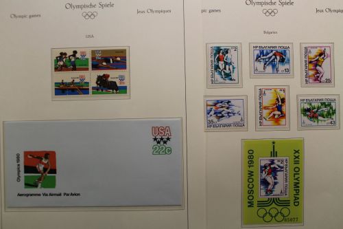 Olympische Spiele 1980, Sammlung auf Sporthilfe-Vordruckblättern