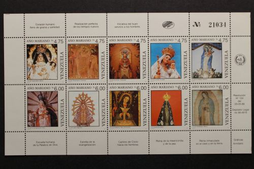 Venezuela, MiNr. 2552-2561, Kleinbogen, postfrisch