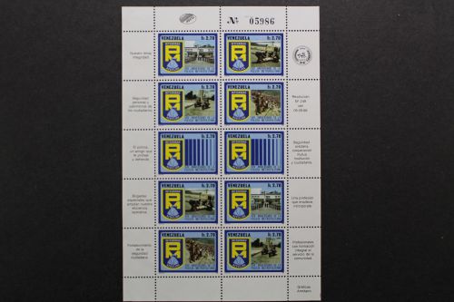 Venezuela, MiNr. 2398-2402, Kleinbogen, postfrisch