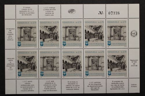 Venezuela, MiNr. 2371-2372, Kleinbogen, postfrisch