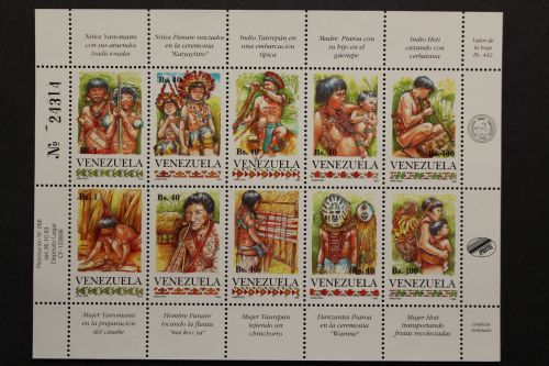 Venezuela, MiNr. 2803-2812, Kleinbogen, postfrisch