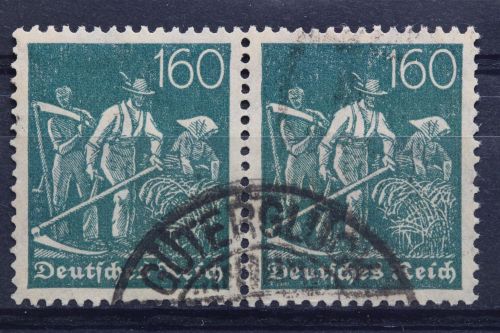 Deutsches Reich, MiNr. 190 Paar, gestempelt, BPP Kurzbefund
