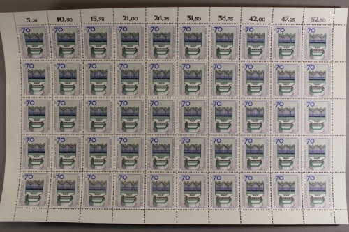 Berlin, MiNr. 462, 50er Bogen, Formnummer 2, postfrisch