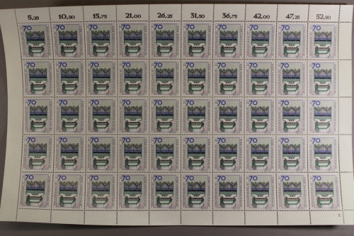 Berlin, MiNr. 462, 50er Bogen, Formnummer 2, postfrisch