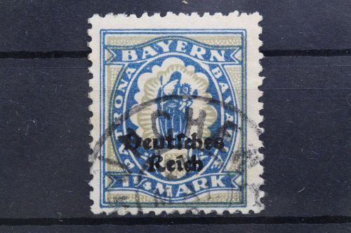 Deutsches Reich, MiNr. 130 PLF IV, gestempelt, geprüft Infla