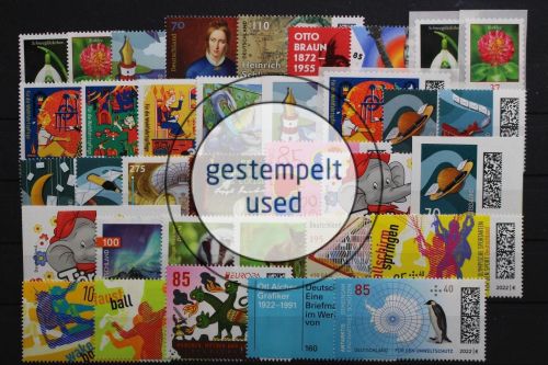 Deutschland (BRD), MiNr. 3655-3731, Jahrgang 2022, gestempelt
