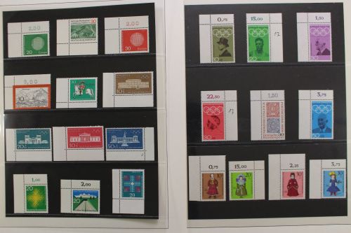 Deutschland (BRD) 1960-1975, fast nur Eckränder