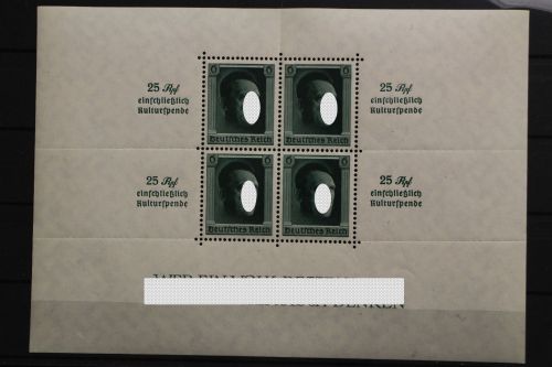 Deutsches Reich, MiNr. Block 9, Falz