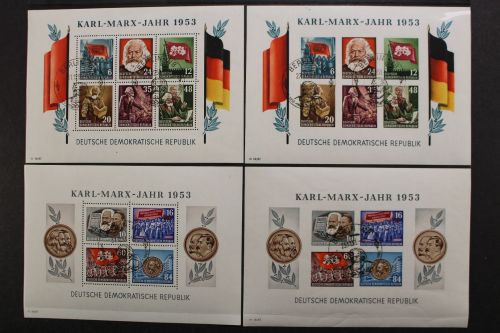 DDR, MiNr. Block 8/9 A/B, Sonderstempel, gestempelt