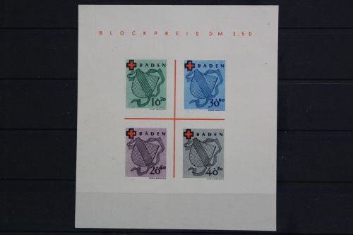Französische Zone Baden, MiNr. Block 2 Type I, ungebraucht