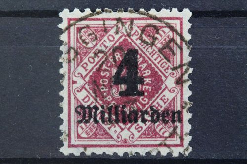 Württemberg, MiNr. 182, gestempelt, geprüft Infla