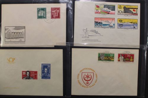 DDR, 89 Umschläge mit Marken der 1960er Jahre, alles zentrische Stempel