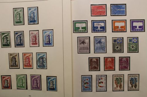 Europa-Union (CEPT) 1956-1976, gestempelte Sammlung