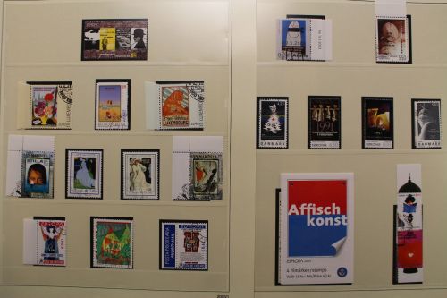 Europa-Union (CEPT) Jahrgang 2003, gestempelt auf SAFE dual Blättern