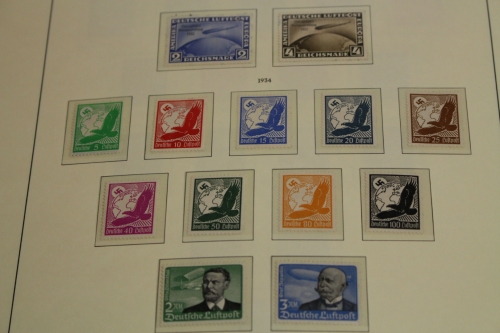 Deutsches Reich 1933-1945, große Sammlung mit Spitzenwerten, Leuchtturm-Vordruck