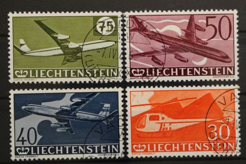 Liechtenstein, MiNr. 391-394, gestempelt