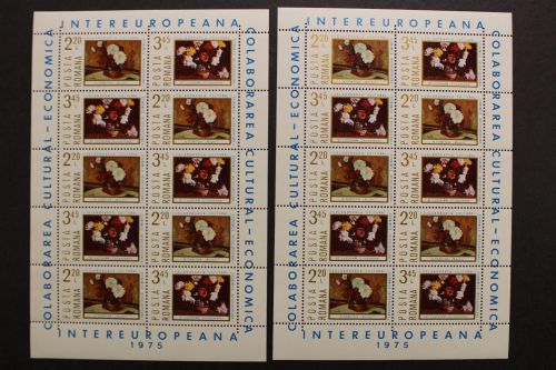 Rumänien, MiNr. 3258-3259 Kleinbögen, postfrisch